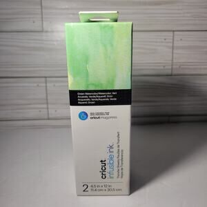 NEW Cricut Mug Infusible Ink Transfer Sheets – Green Watercolor – 4.5” x 12”